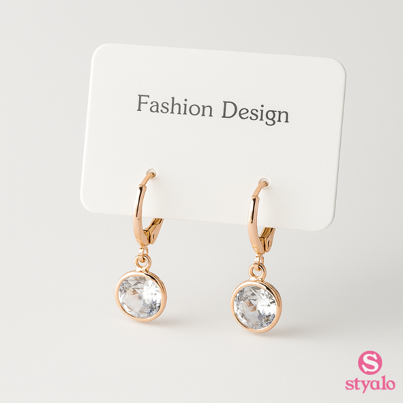 Azure Glow Hoops Earrings