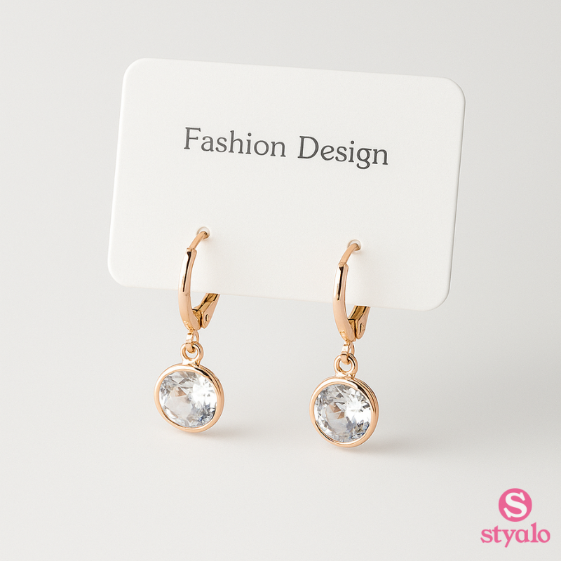 Azure Glow Hoops Earrings