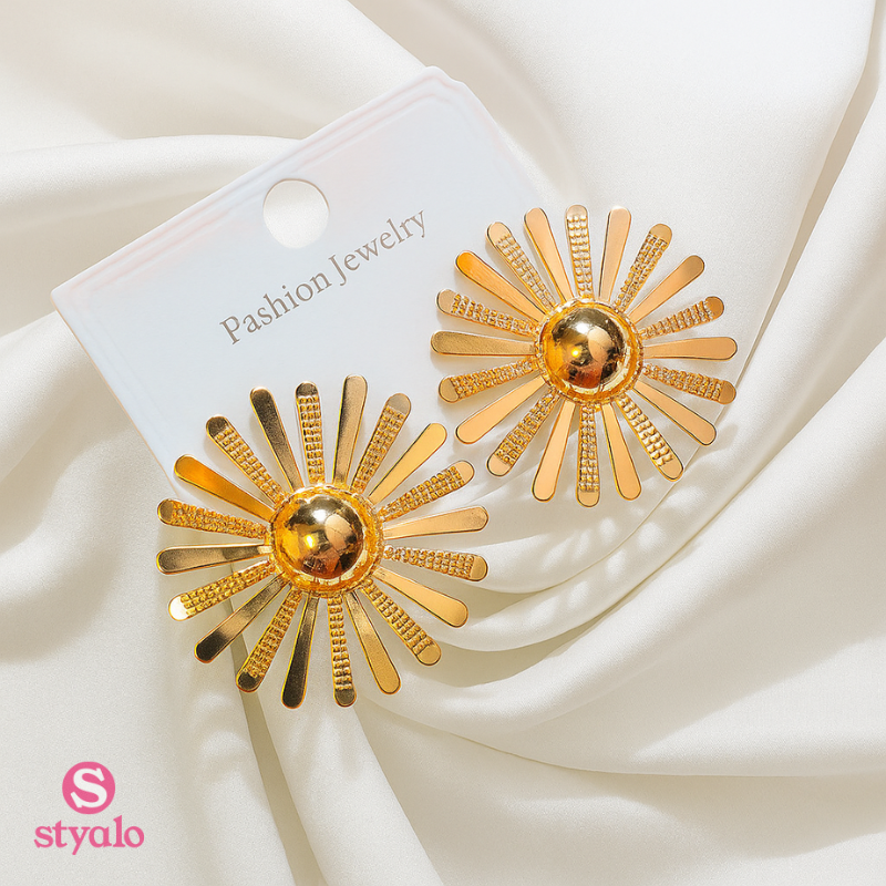 Golden Drape Earrings