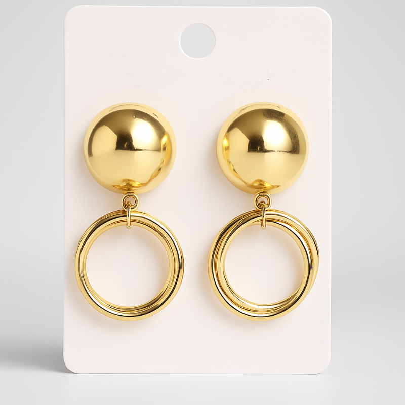 Sage Pearl Hoops Earrings