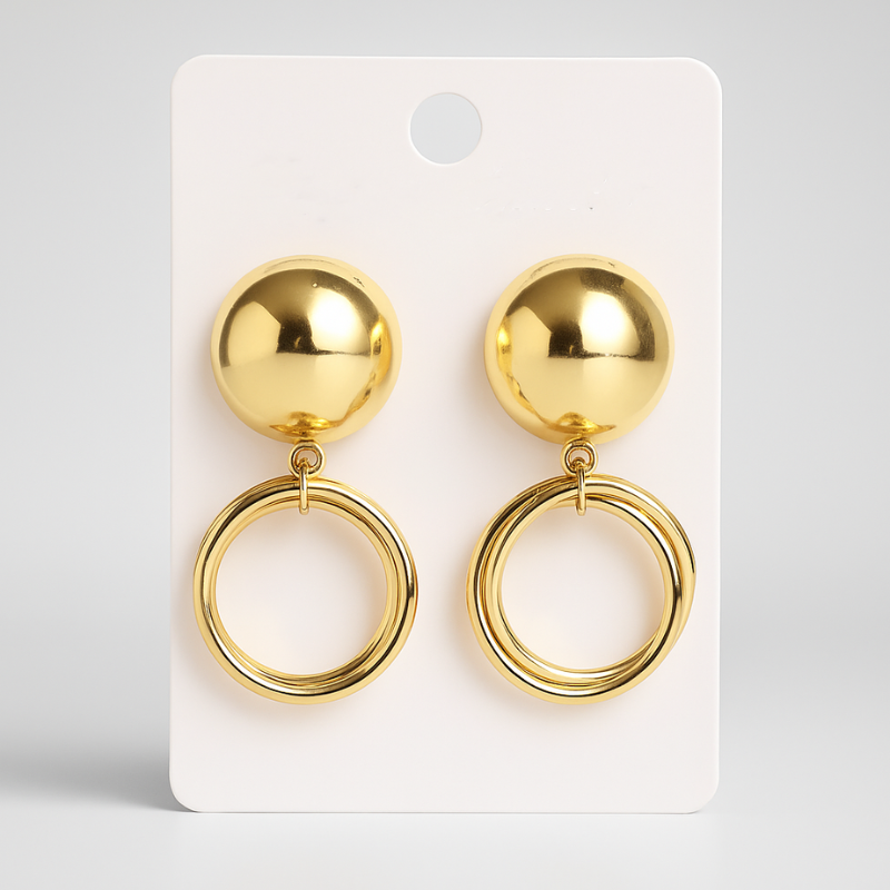 Sage Pearl Hoops Earrings