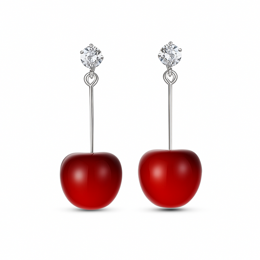Red Hot Drop Earrings