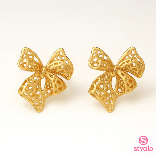 Loopy in Love Bow  Earrings