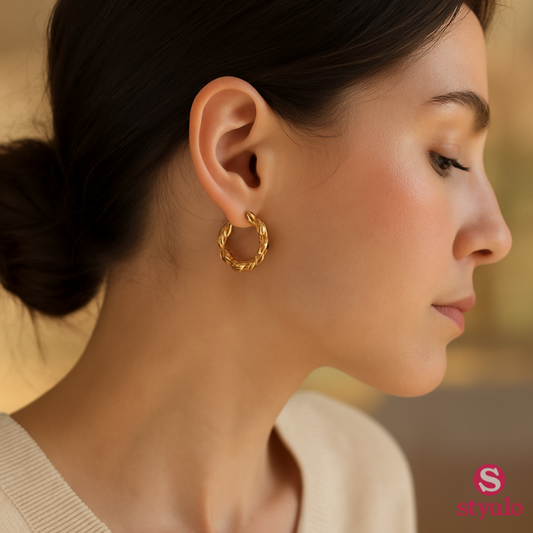 Aurora Glow Hoops Earrings