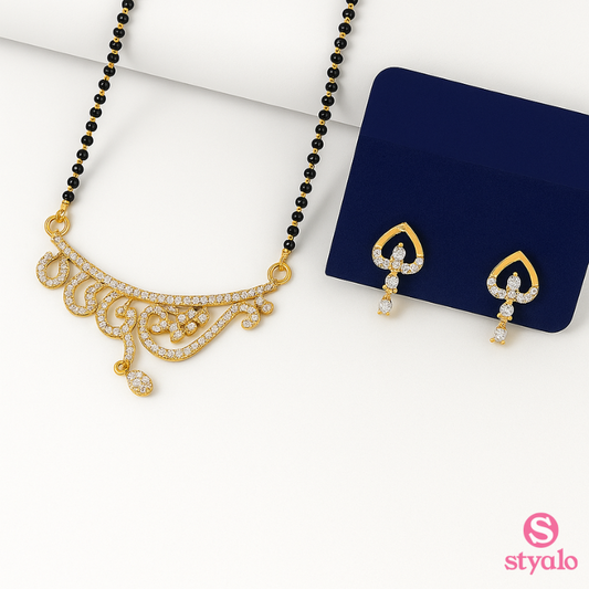 Royale Dimond Brass Mangalsutra