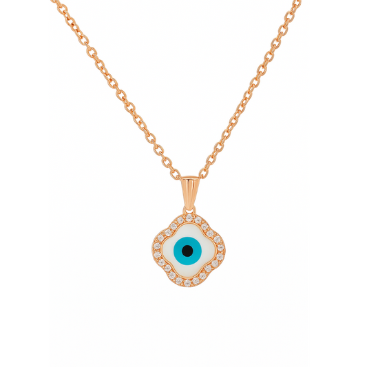 Evil Eye Bloom Pendant Chain