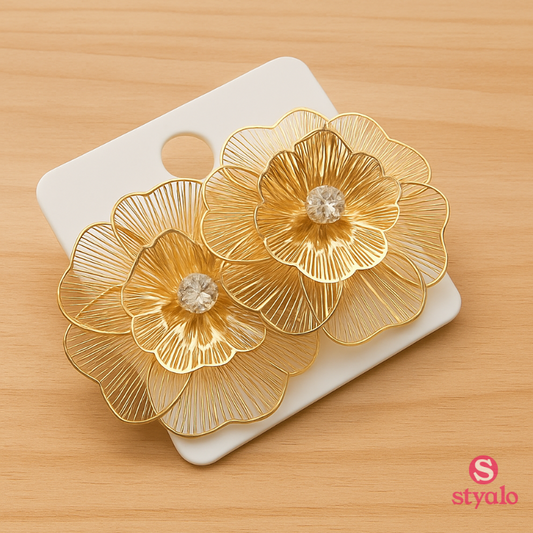Golden Bloom Earrings