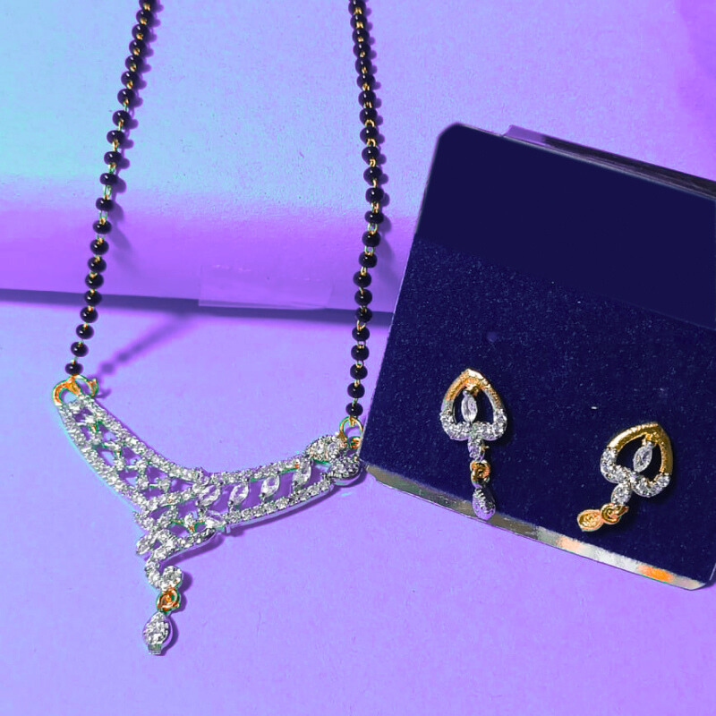 Forever Yours Dimond Brass Mangalsutra