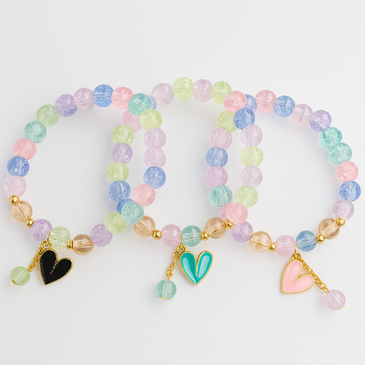Charm loop Hearts Bracelets ( Pack of 3)