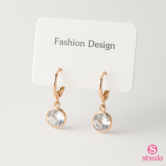 Azure Glow Hoops Earrings