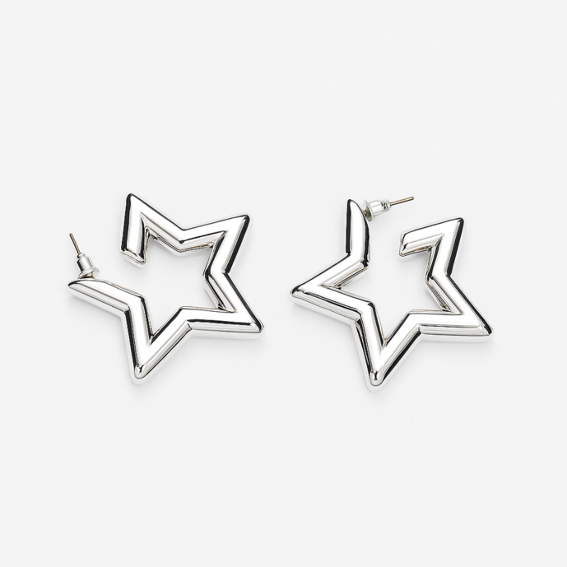 Mega Star Hoops Earrings
