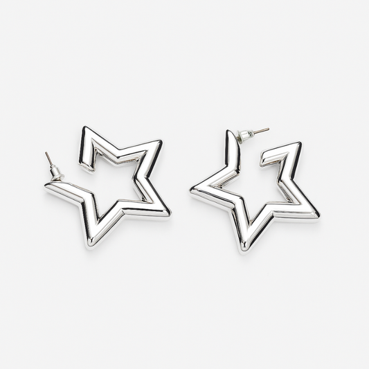 Mega Star Hoops Earrings