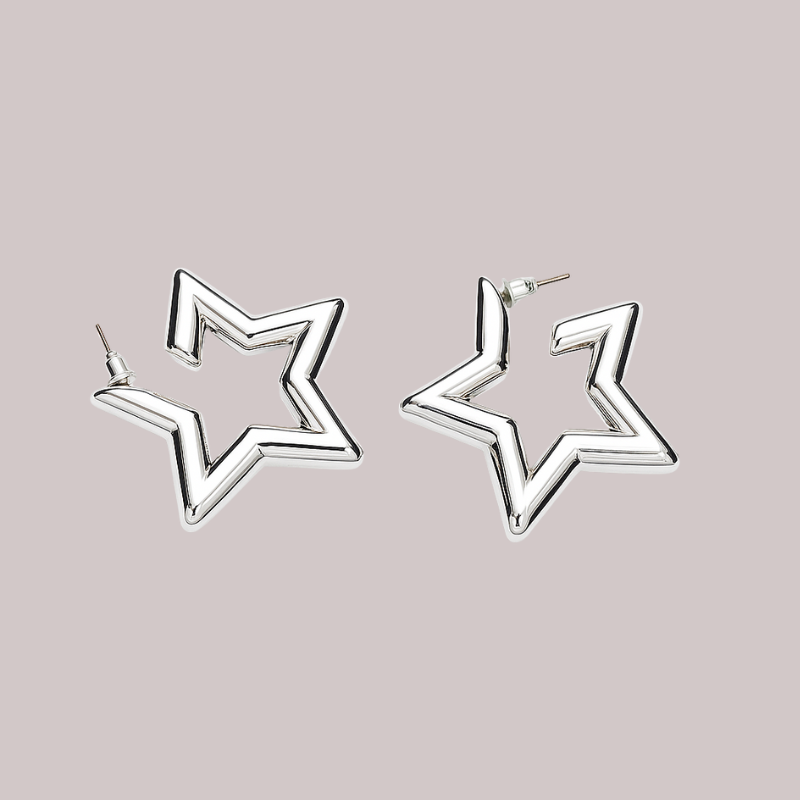Mega Star Hoops Earrings