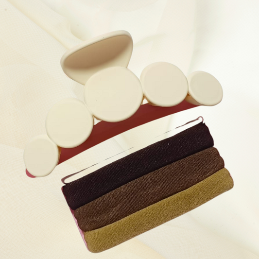 Pebble Pop Clip & Elastic Trio set